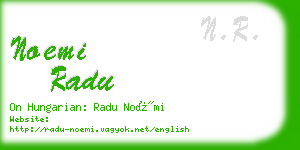 noemi radu business card